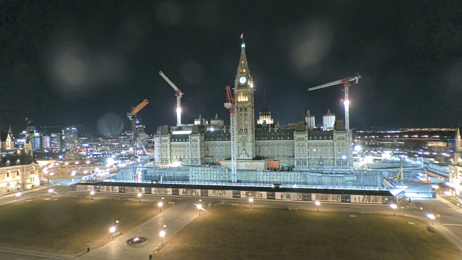 View of Parliament Hill from the hill cam