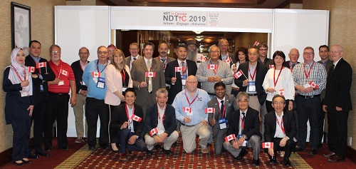 International delegates in Edmonton, Alberta at the 21st meeting of the 
ISO/TC 135/SC 7 Committee held June 17-19, 2019
